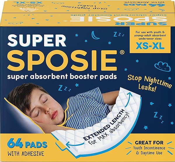 SUPER SPOSIE BOOSTER PADS, MAX ABSORBENCY FOR NIGHTTIME...