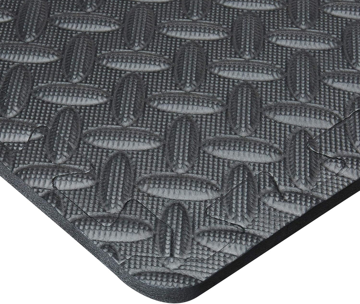 Yes4All Interlocking Exercise Foam Mats with Border – Interlocking Floor Mats for Gym Equipment – Eva Interlocking Floor Tiles (12 Square Feet, Black): Sports & Outdoors