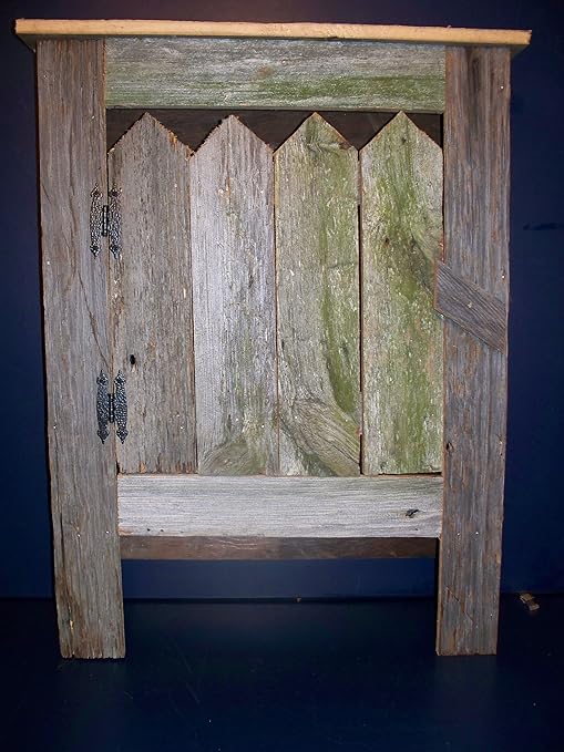 Amazon Com Century Old Barnwood Cabinet Home Kitchen