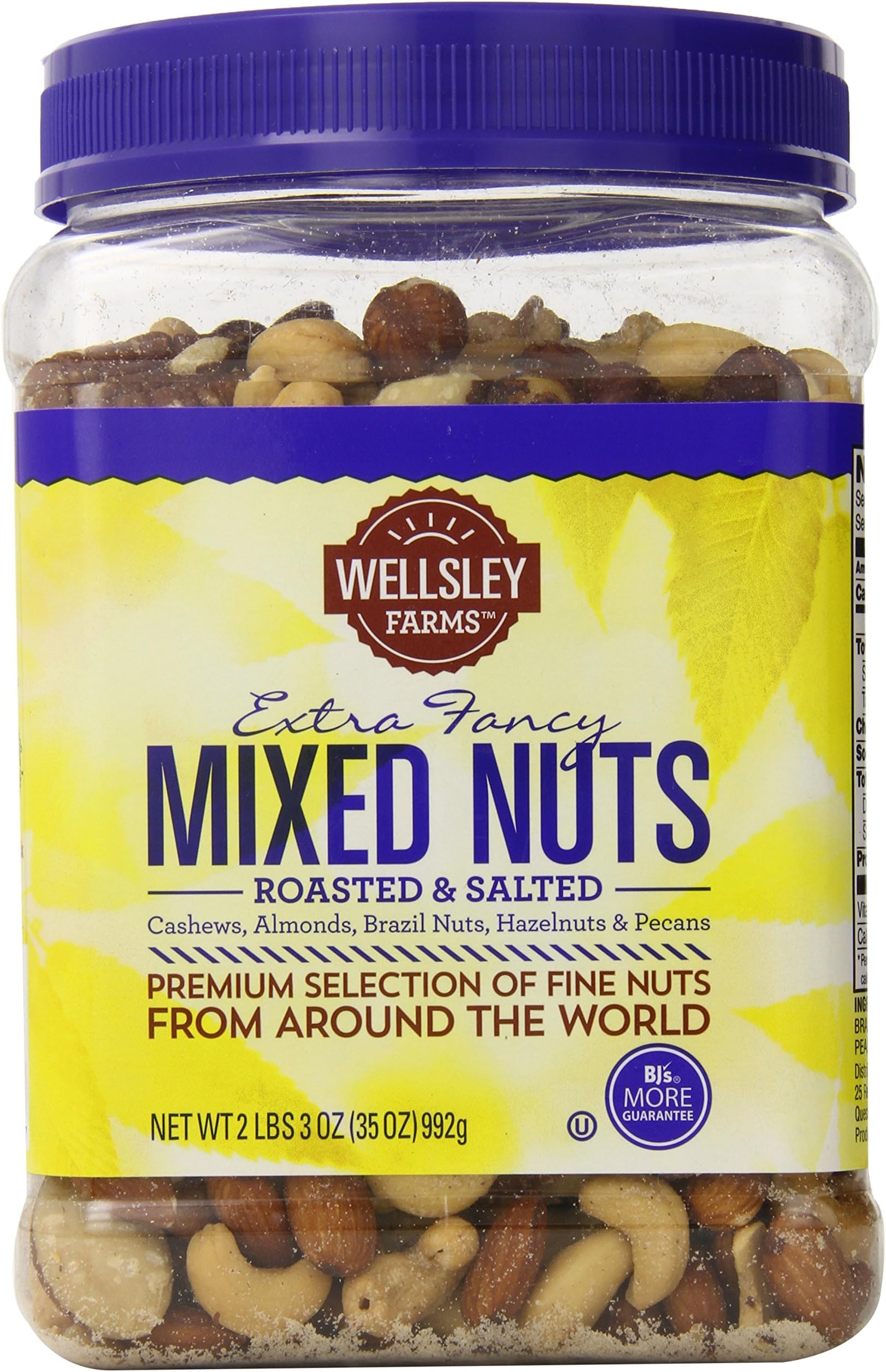Wellsley FarmExtra Fancy Roasted and Salted Mixed Nuts, 35 Ounce
