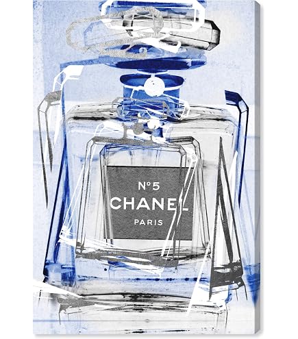Amazon.com: Oliver Gal Silver Classic Number 5 Canvas Print Wall