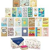 Hallmark All Occasion Handmade Boxed Set of Assorted Greeting Cards with Card Organizer (Pack of 24)—Birthday, Baby, Wedding, Sympathy, Thinking of You, Thank You, Blank