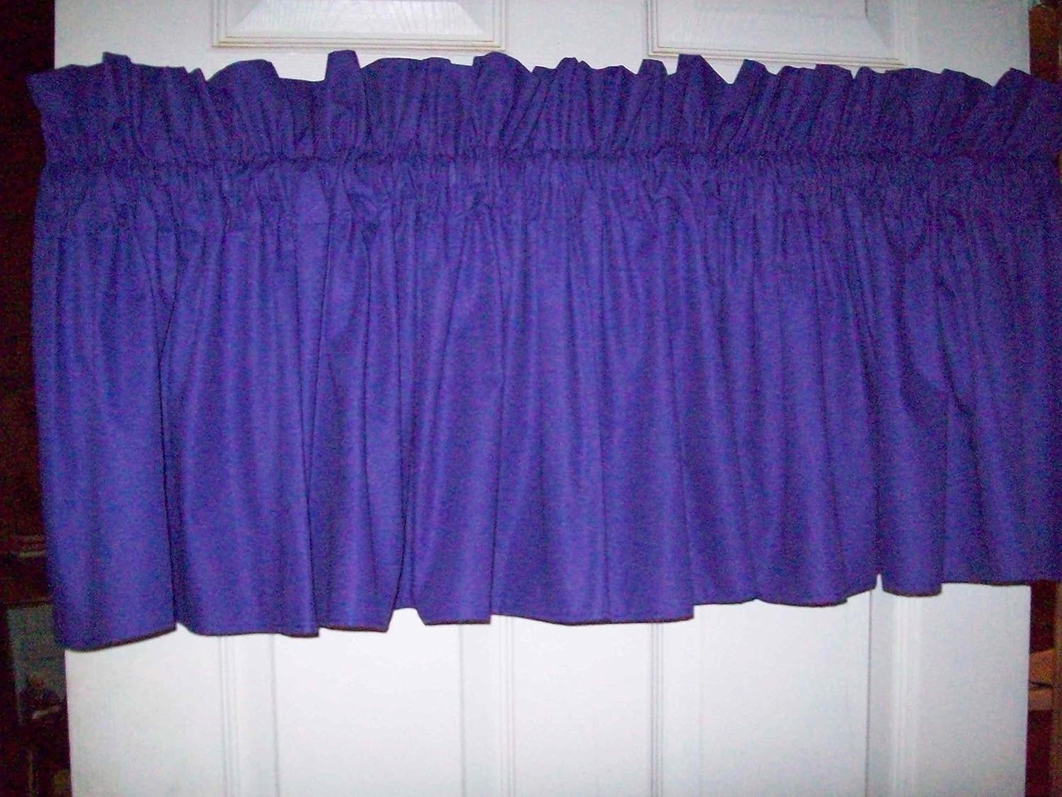 PURPLE VALANCE 86" WIDE X 15" LONG.3 Rod Pocket Home & Kitchen