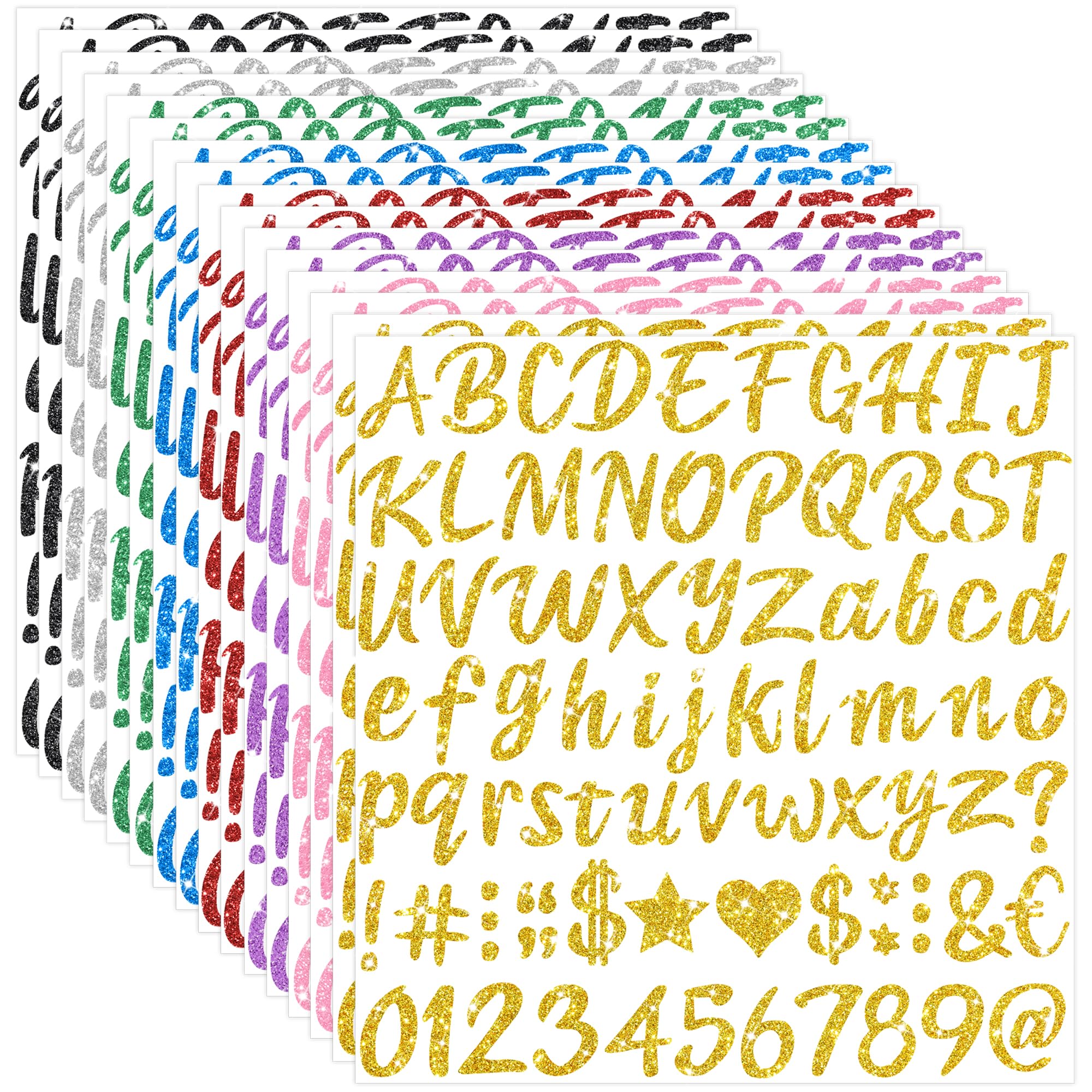 Letter Stickers,1328 Pcs Sticker Letters for