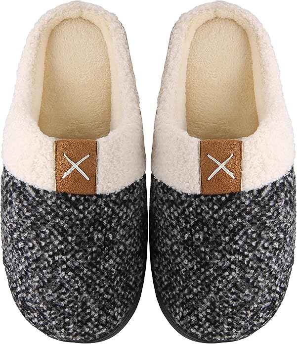 Pantofole Con Suola Gomma PANTOFOLE MEMORY FOAM MISHANSHA - Calde, Morbide, Antiscivolo, Unisex Per Casa E Esterno Comode Pantofole Sintetiche - Foto 5