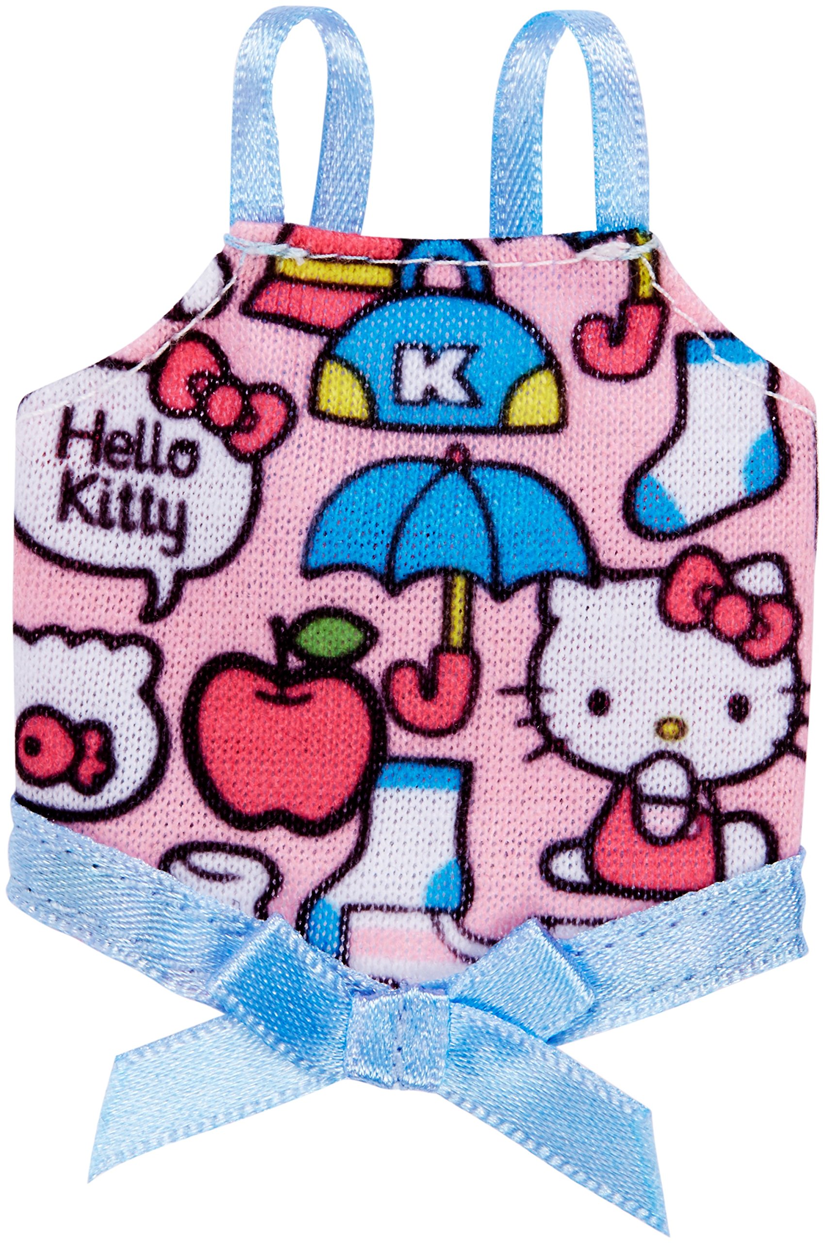 Mattel Barbie Fashions Hello Kitty - Pink Print Tank with Blue Bow Graphics Apple (FLP42)