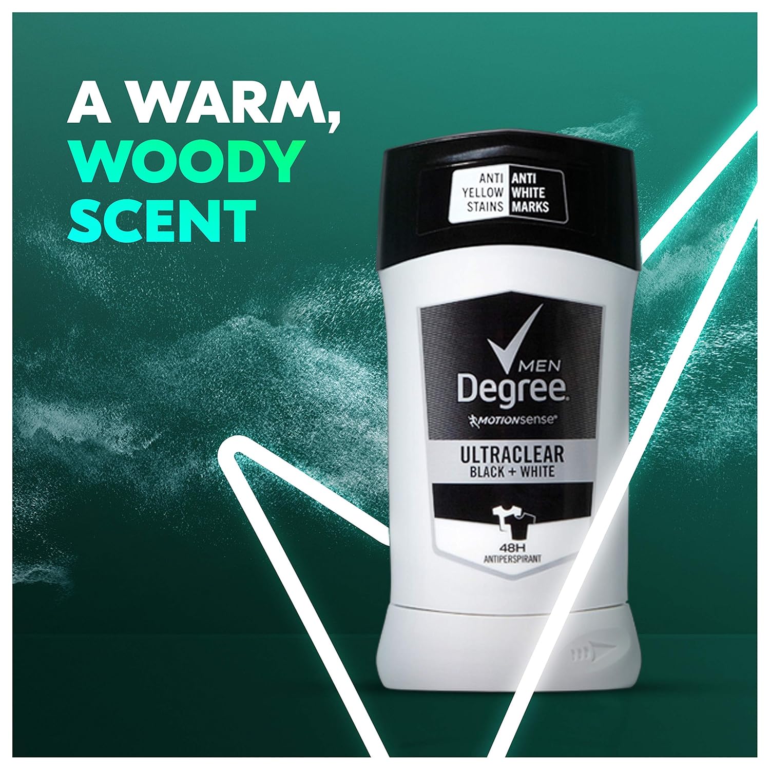 Degree Men UltraClear Antiperspirant Protects from Deodorant Stains Black + White Mens Deodorant 2.7 oz, 2 Count : Beauty