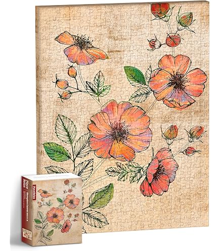 PieceRelax Puzzle Carnet - Marie Boiseau - Peace by Piece | A5 Ligné avec Couverture Puzzle, Marque-Page & Porte-Stylo | 329 Pièces [YA1075