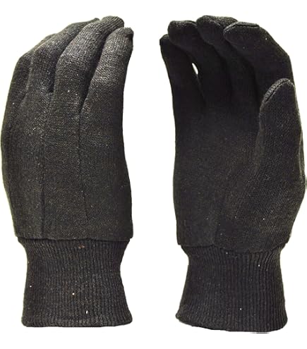 Cordova 1600 Red Lined Gloves, Slip-On Style, Brown Jersey, Large