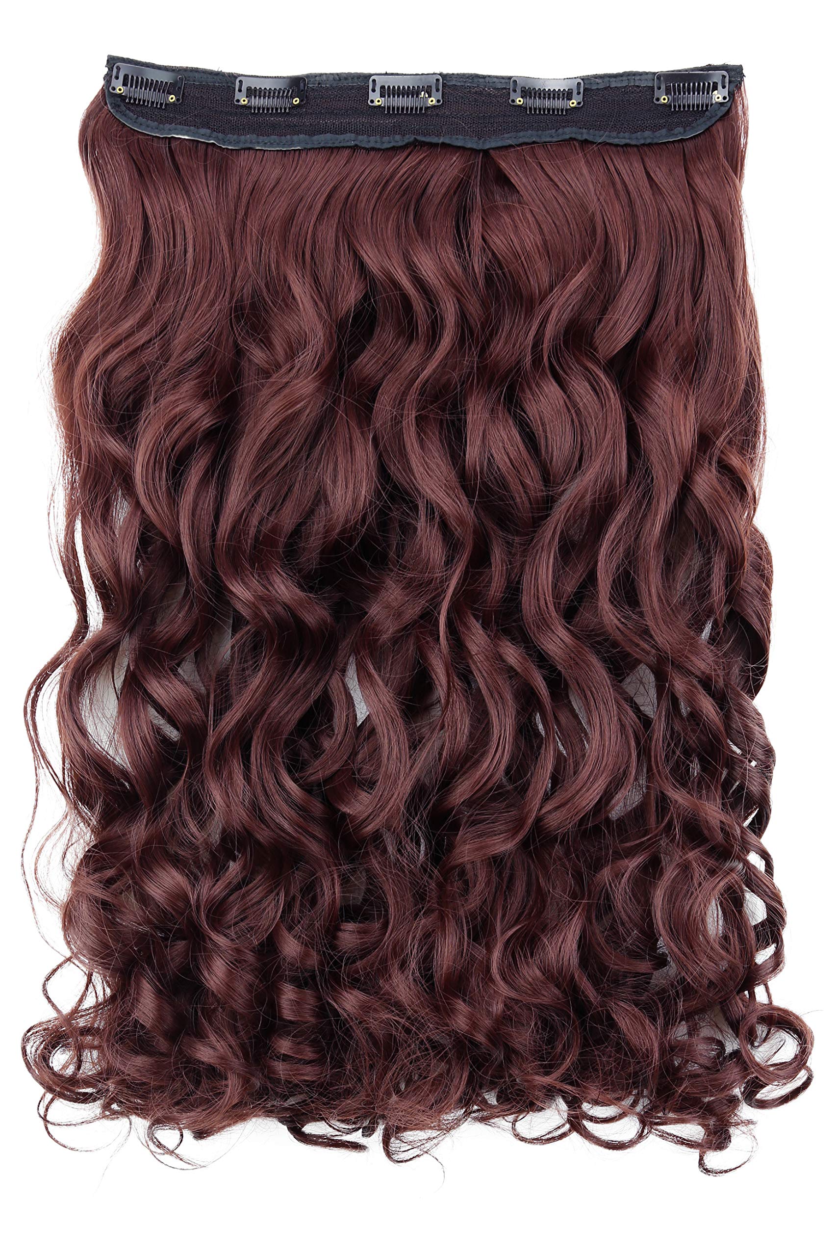 CAISHA 16" Clip In Extensions Hair Extensions Hairpiece Wavy Brown C68-1 — image 1