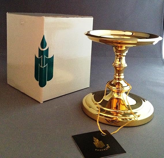 PartyLite Falmouth 4" Brass Candlestick Candle Holder P3022