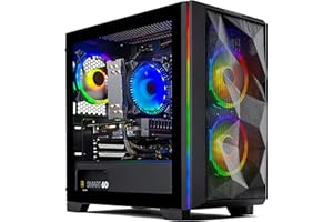 Skytech Gaming Chronos Mini Gaming PC Desktop – AMD Ryzen 5 3600 3.6 GHz, NVIDIA RTX 3050, 500GB NVME SSD, 16GB DDR4 RAM 3200, 600W Gold PSU, Wi-Fi, Windows 11 Home 64-bit