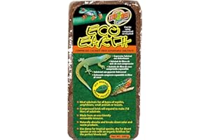 ZOO MED Eco Earth Compressed Coconut Fiber Substrate Single Brick, 2 Pack
