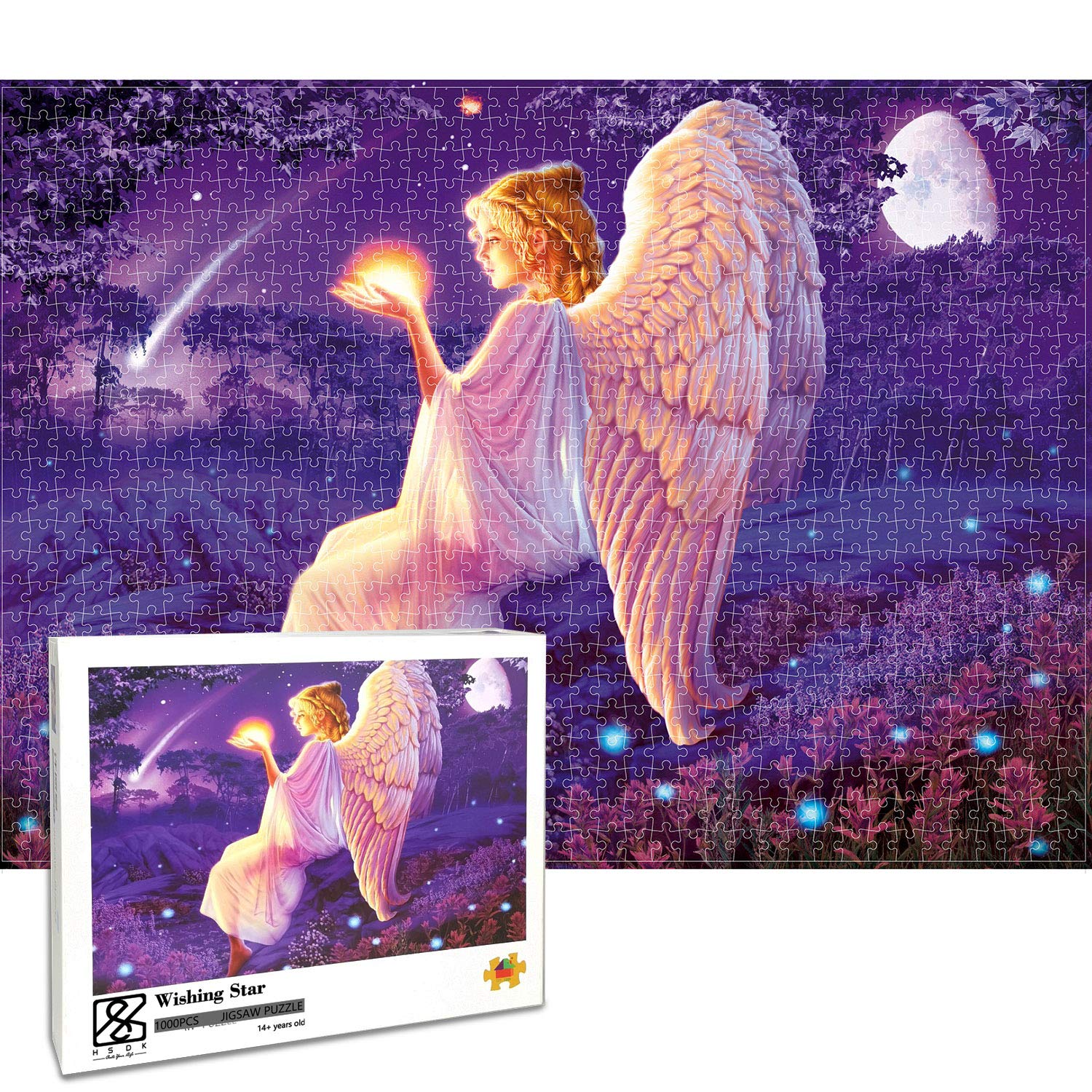 1000 Piece Jigsaw Puzzle With Bonus Poster Wishing Star Finish Size 27 56 By 19 69 Inches 70 X 50cm Amazon In Toys Games