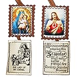 Brown Scapulars Catholic Necklace for Women Our