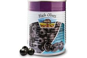 SNACKTERY Premium Pitted Black Olives - 19 oz Canned Olives for Salads, Pizzas, Appetizers & Mediterranean Dishes, No Preservatives