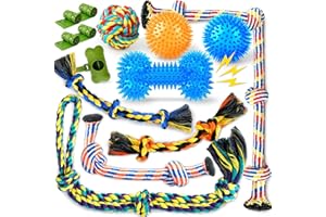 Zeaxuie Luxury Tough Dogs Toys for 5-50lbs Dogs -14 Pack Valued Dog Toys for Small,Medium Breed & Large Breed with Interactive Rope Toys,Squeaky Chew Toys for Teething