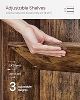 VASAGLE 6-Tier Bookcase Open Shelf 24 x 60 x 178.5 cm Rustic Brown LBC169K01 view 4