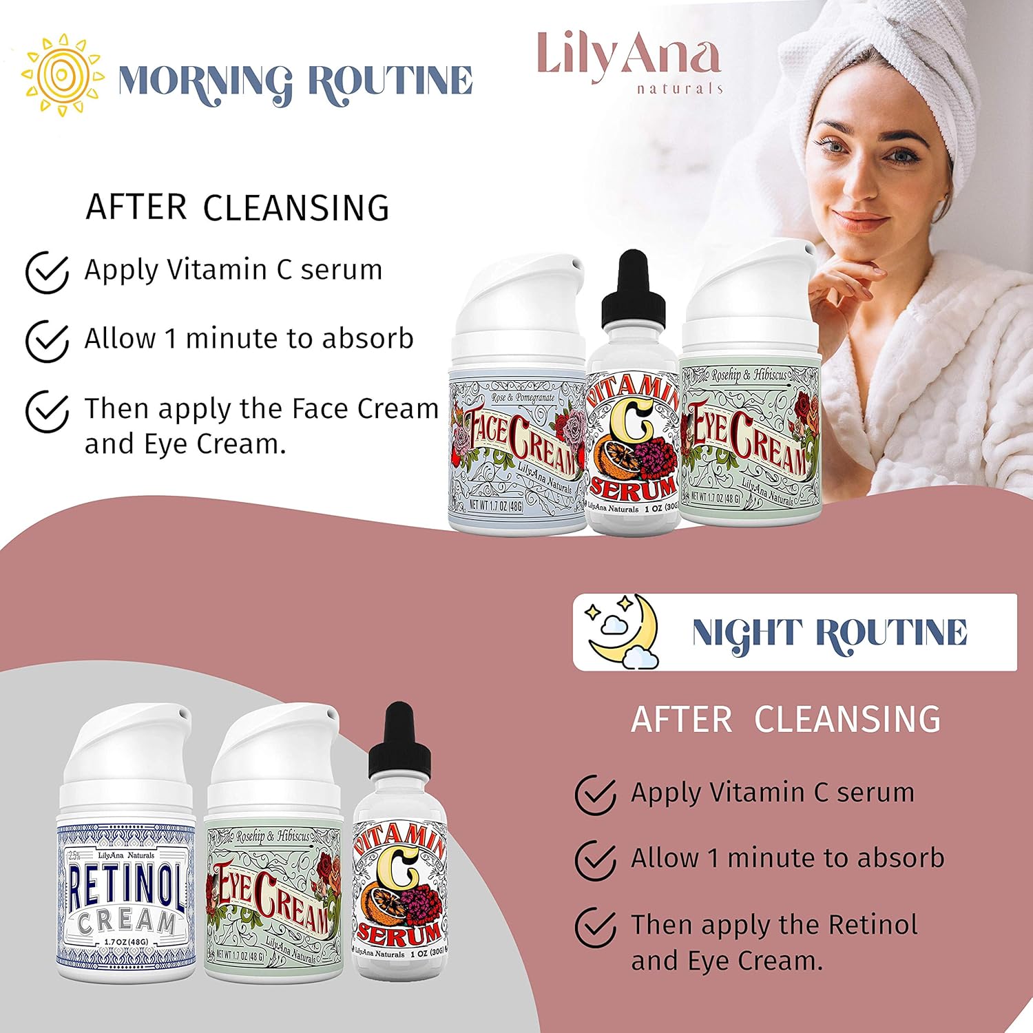 Vitamin C Serum for Face - Face Serum with Hyaluronic Acid and Vitamin E, Anti Aging Serum, Reduces Age Spots and Sun Damage, Promotes Collagen and Elastin - 1oz: Beauty