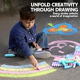 JOYIN Washable Cone Shaped Jumbo Colored Chalk Set 144 Pieces 12 Colors view 5