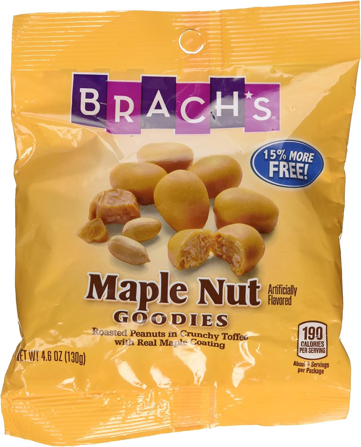 Brachs Maple Nut Goodies Roasted Peanuts in Crunchy Toffee with Real