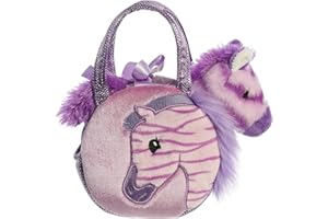 Aurora® Fashionable Fancy Pals™ Jungle Bundles Zebra Stuffed Animal - On-The-go Companions - Stylish Accessories - Multicolor 7 Inches