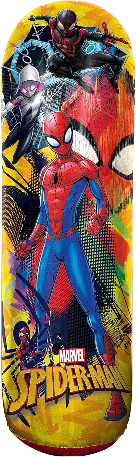 Hedstrom Spider-Man Bop Inflatable Punching Bag, 42", Red: Toys & Games