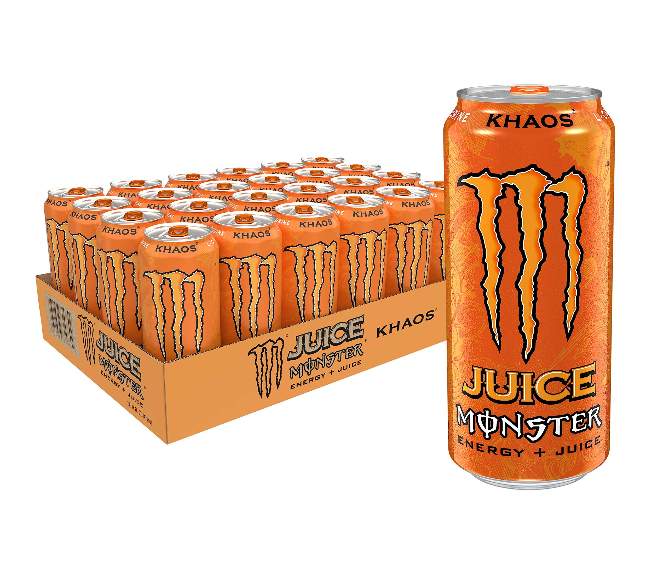 Juice Monster Khaos, Energy Drink, 16 Fl Oz (Pack of 24) Buy Online in