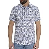Robert Graham Mens Douglas Short Sleeve Woven Shirt
