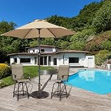 Yaheetech 12kg Patio Umbrella Base Stand Heavy Duty Bronze view 3