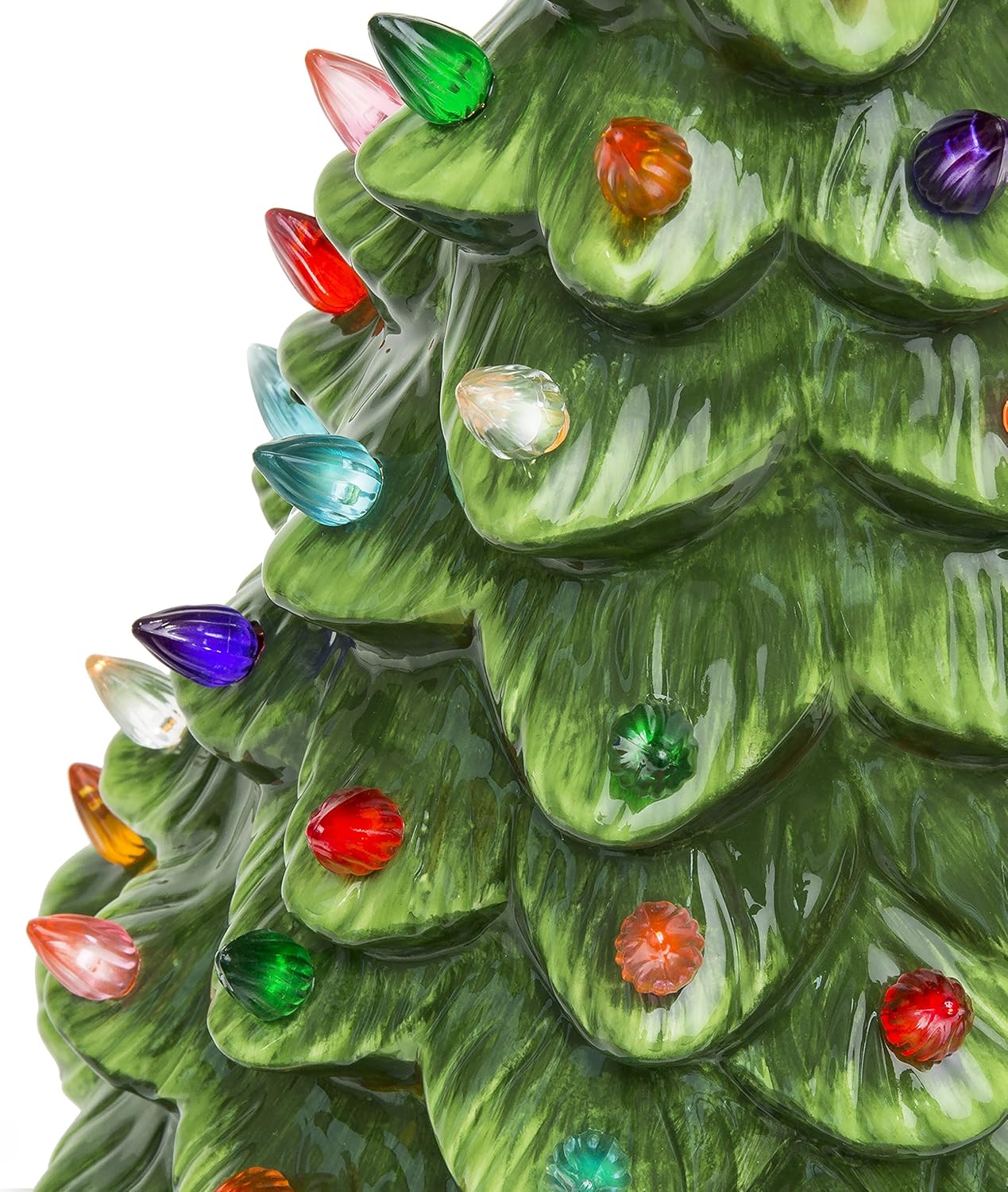 images Ceramic Light Up Christmas Tree Uk best choice products 15in pre lit hand painted ceramic tabletop christmas tree holiday decoration w 64 multicolored lights green