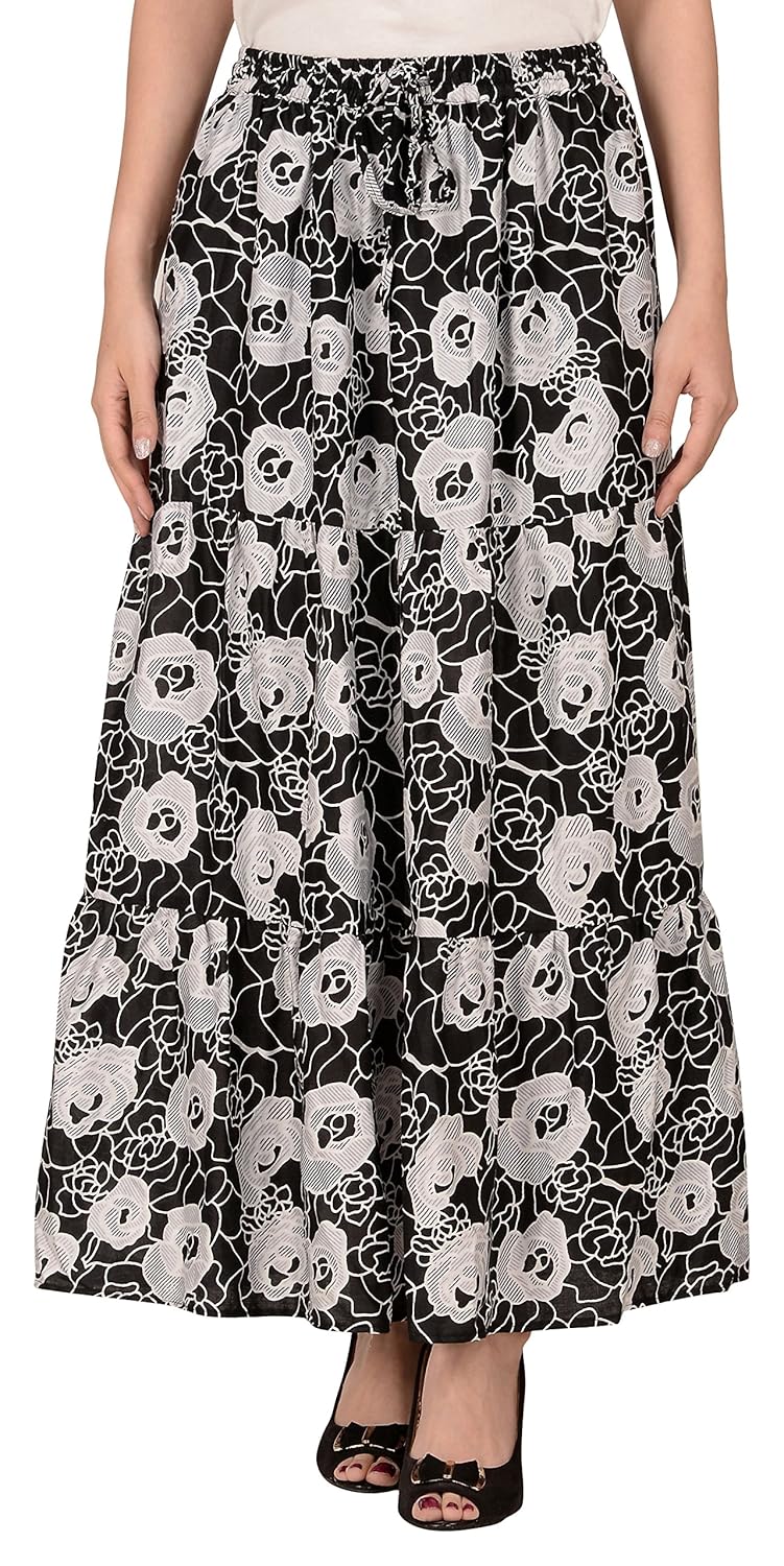 cotton breeze women's cotton skirt (multicolor_free size)