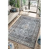 Keen Home Design 3x5 Rug - Machine Washable Entry Rug with Non-Slip Backing, Ideal for Enteryway, Kitchen, Bathroom, Laundry Room - Vintage, Easy Clean, Durable, Low Pile Rug - (3' x 5')