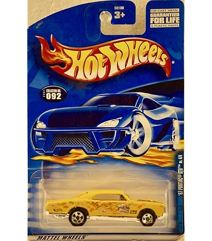 Amazon.com: Hot Wheels 2017 '67 Pontiac GTO Yellow Muscle Mania