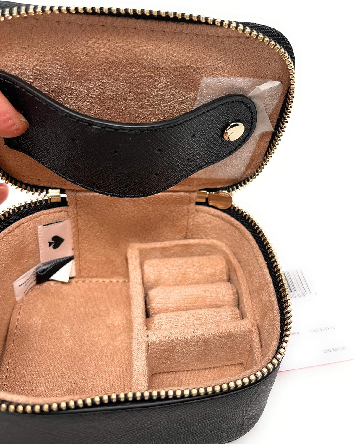 Kate Spade New York Jewelry Holder Travel Box Saffiano Leather: Home Improvement
