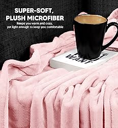 Utopia Bedding Fleece Blanket Full Size Pink 300GSM