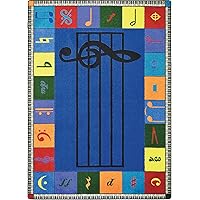 Amazon.com: Joy Carpets Note Worthy Elementary Rug, Multi, 7'8