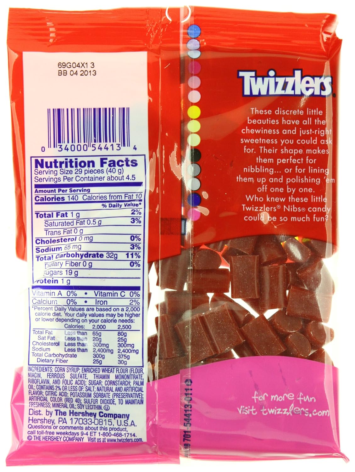 Amazon Com Twizzler Licorice Cherry Nibs 6 Oz Licorice Candy Grocery Gourmet Food