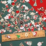 SANNIX 110Pcs Christmas Enamel Charms Gold Jewelry Making Kit view 3