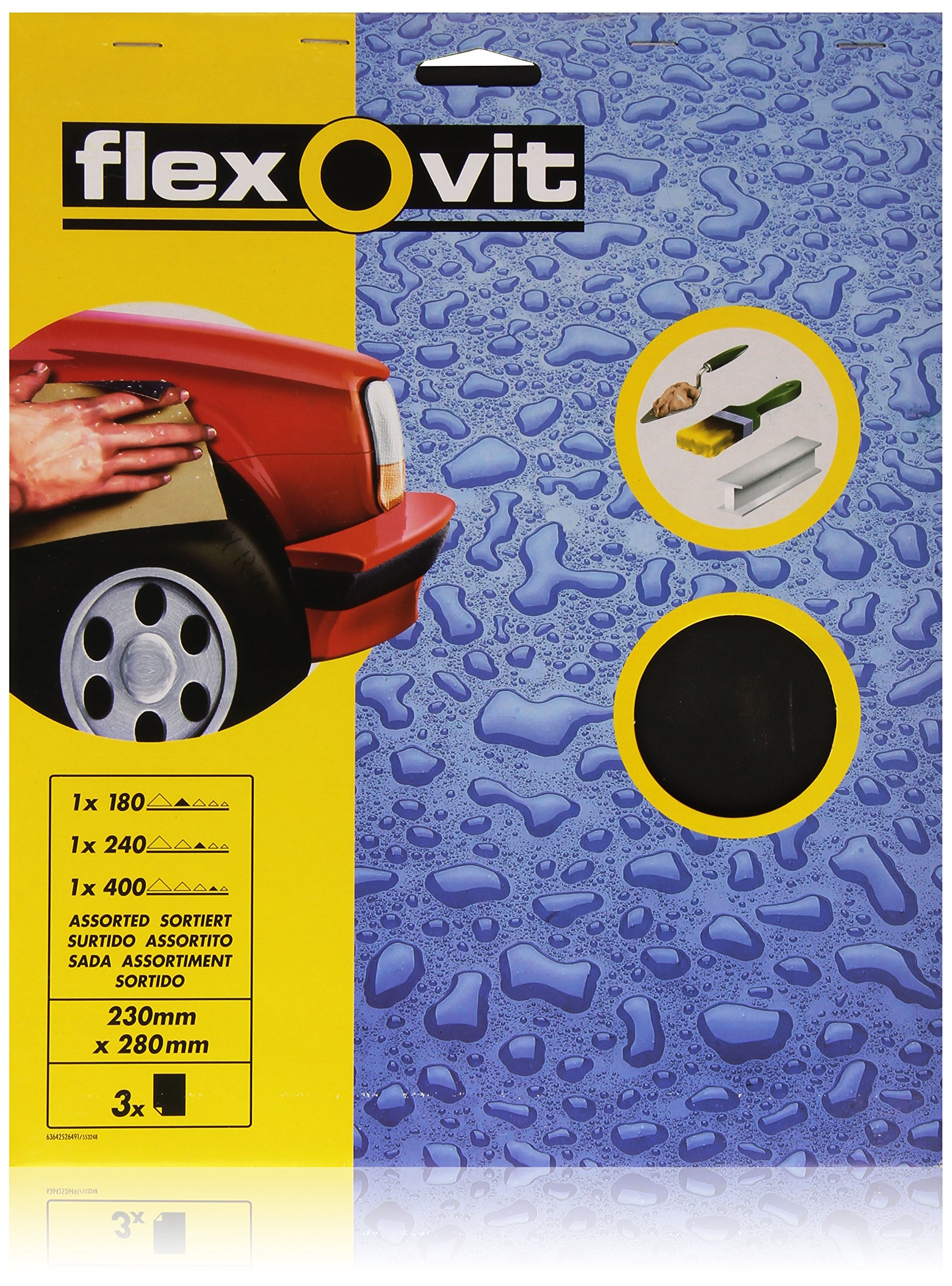 FLEXOVIT FX63642526491 Wet/ Dry Paper Assorted