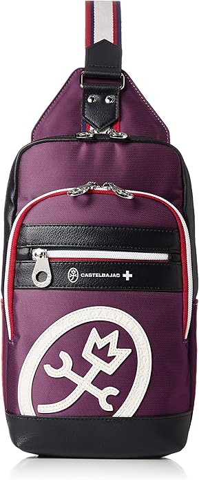 Amazon カステルバジャック ドビー ボディバッグ ワンショルダー パープル Castelbajac カステルバジャック ボディバッグ ワンショルダー
