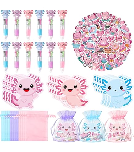 Melix Home Axolotl - Pulsera De Regalo De Dibujos Animados Kawaii Para Fanáticos, Adolescentes, Mujeres, Regalo De Cumpleaños, Pulseras De Piedra Natural, Mediana, Acero Inoxidable, No Es Una Piedra