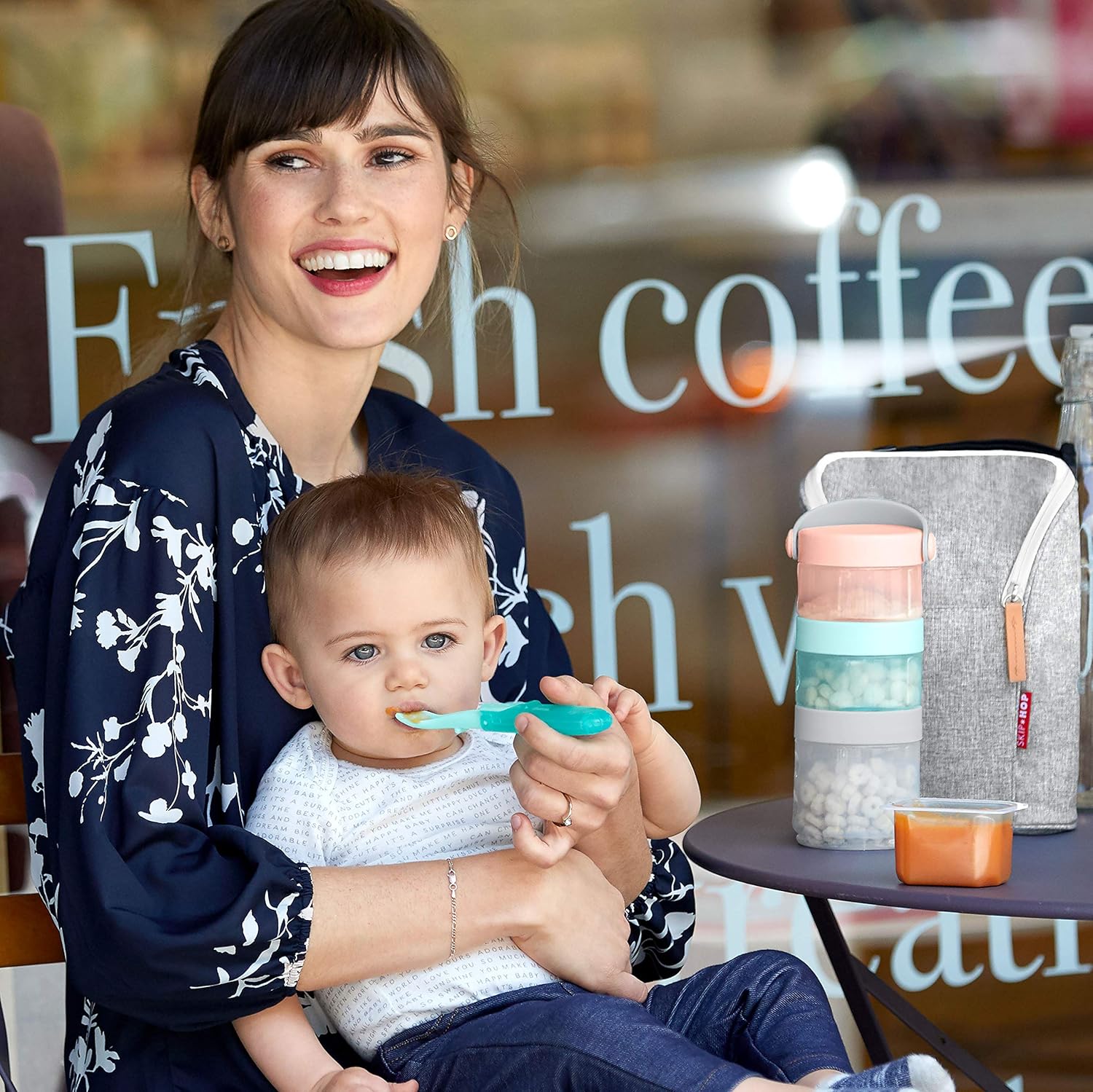 Allattamento E Pappa Facili Da Piegare Colore Grigio E Foglia Di Te Skip Hop 30 G Confezione Da 2 Cucchiai Da Viaggio Prima Infanzia Laaldeasanicolas Es