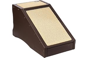 Pet Gear Stramp Stair and Ramp Combination for Dogs/Cats, Easy Step, Lightweight/Portable, Sturdy, Easy Assembly (No Tools Required) 2 Models, 3 Colors,Chocolate,one Size,PG9916CH