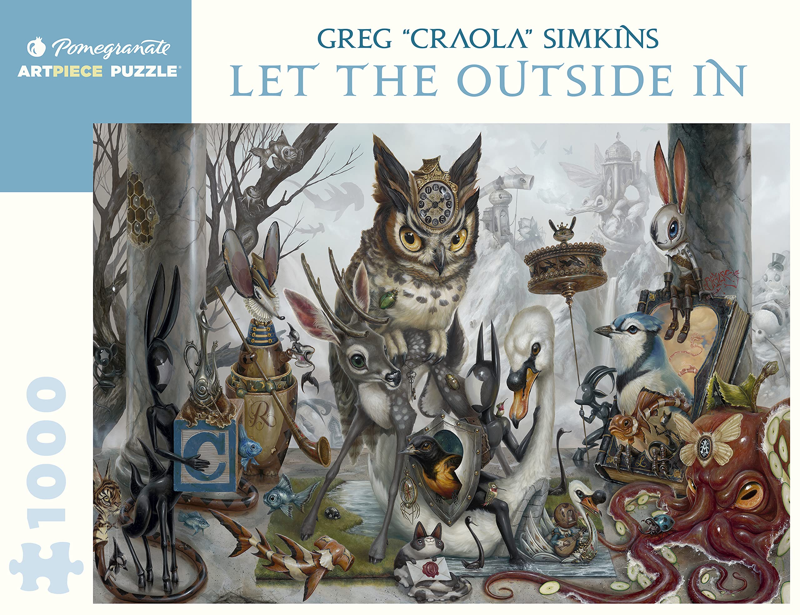 Pomegranate 1000 Piece Jigsaw Puzzle for Adults, Greg CRAOLA Simkins' Let The Outside in, Matte Finish, Snug Fit