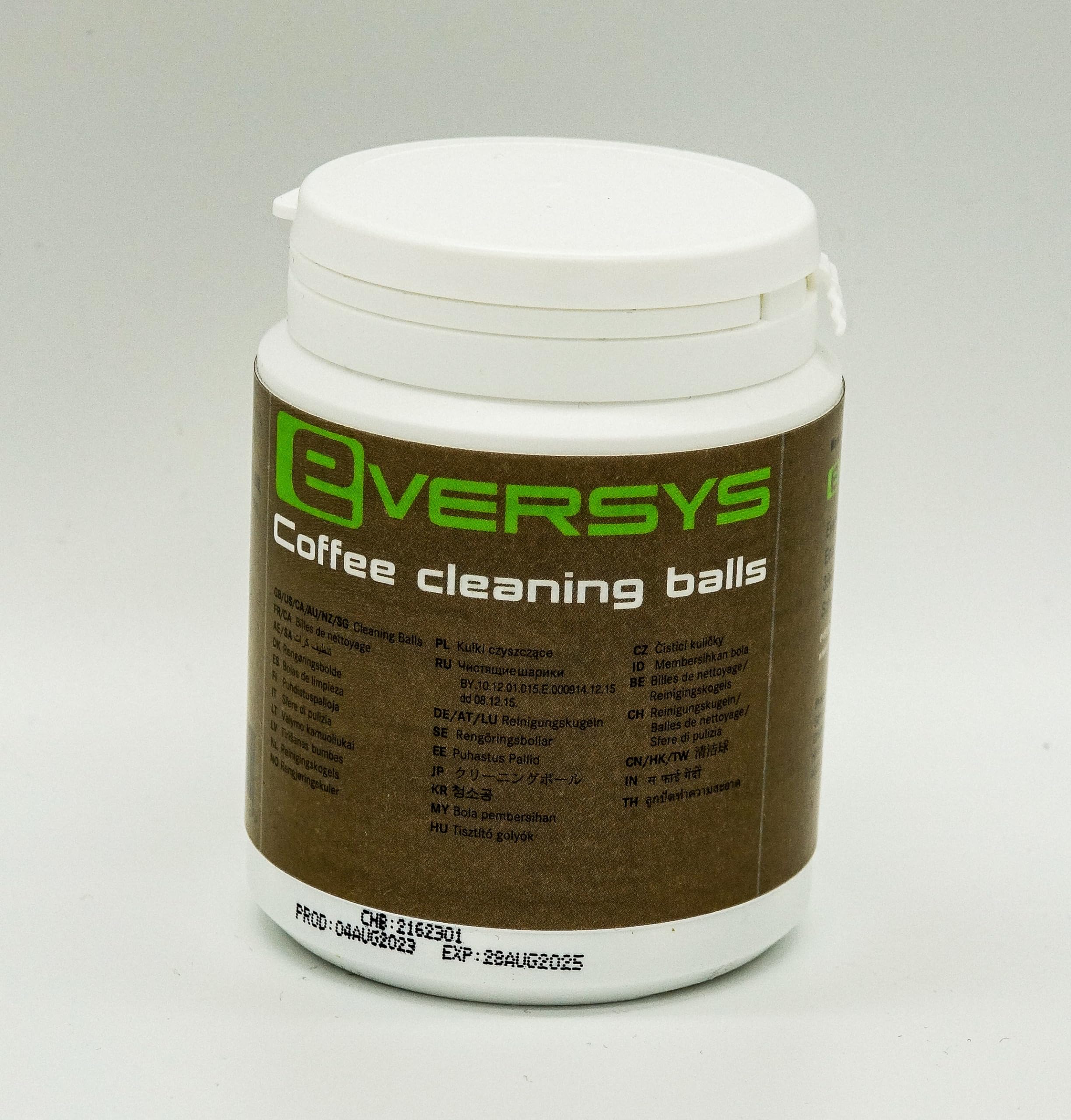 Eversys Cleaning Balls for e' and c' Cameo Legacy and enigma coffee machines | 62 pieces in a can