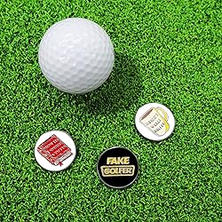 FINGER TEN Golf Ball Marker with Hat Clip Markers