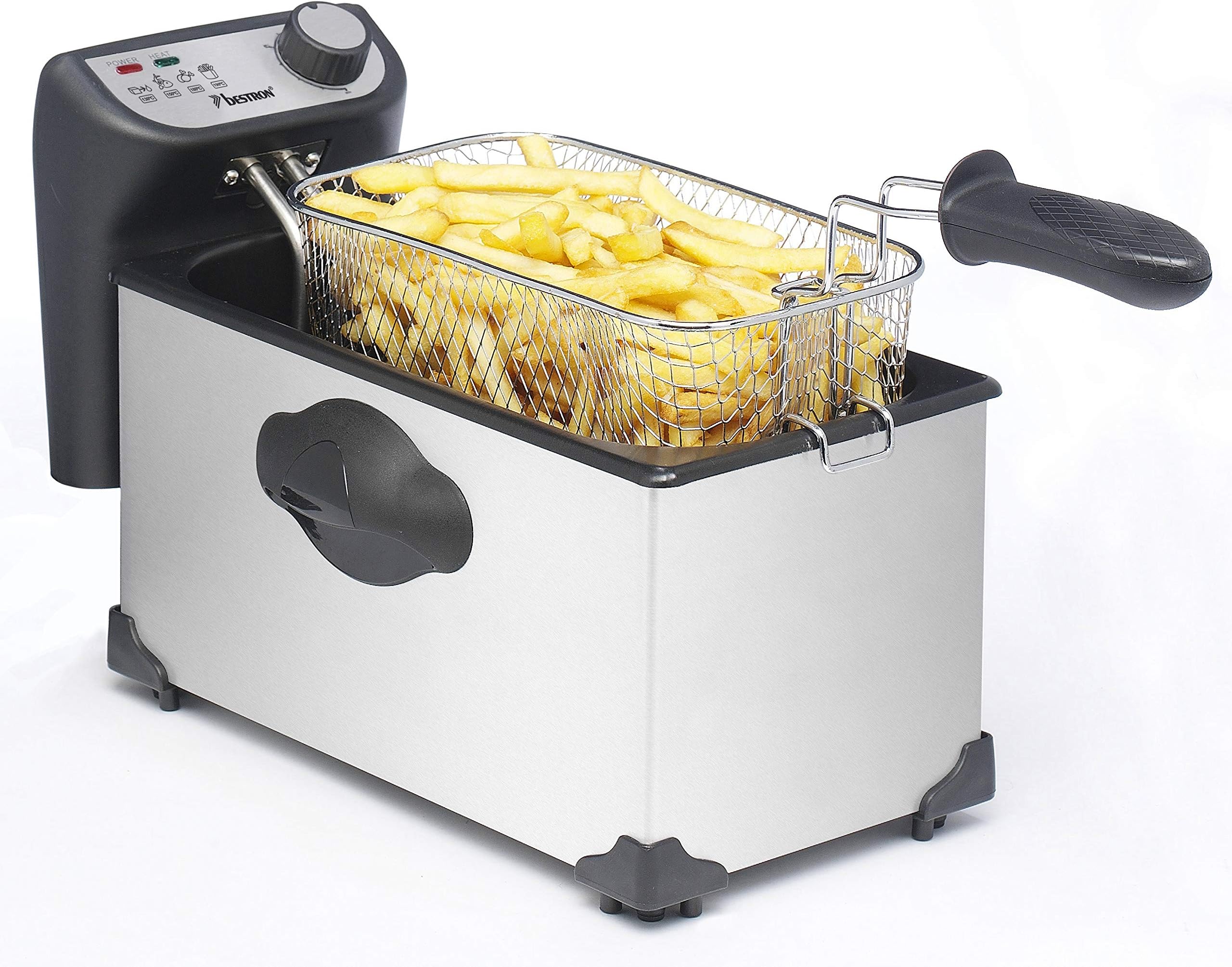 Bestron Fryer, 3.5 liters, Stainless Steel