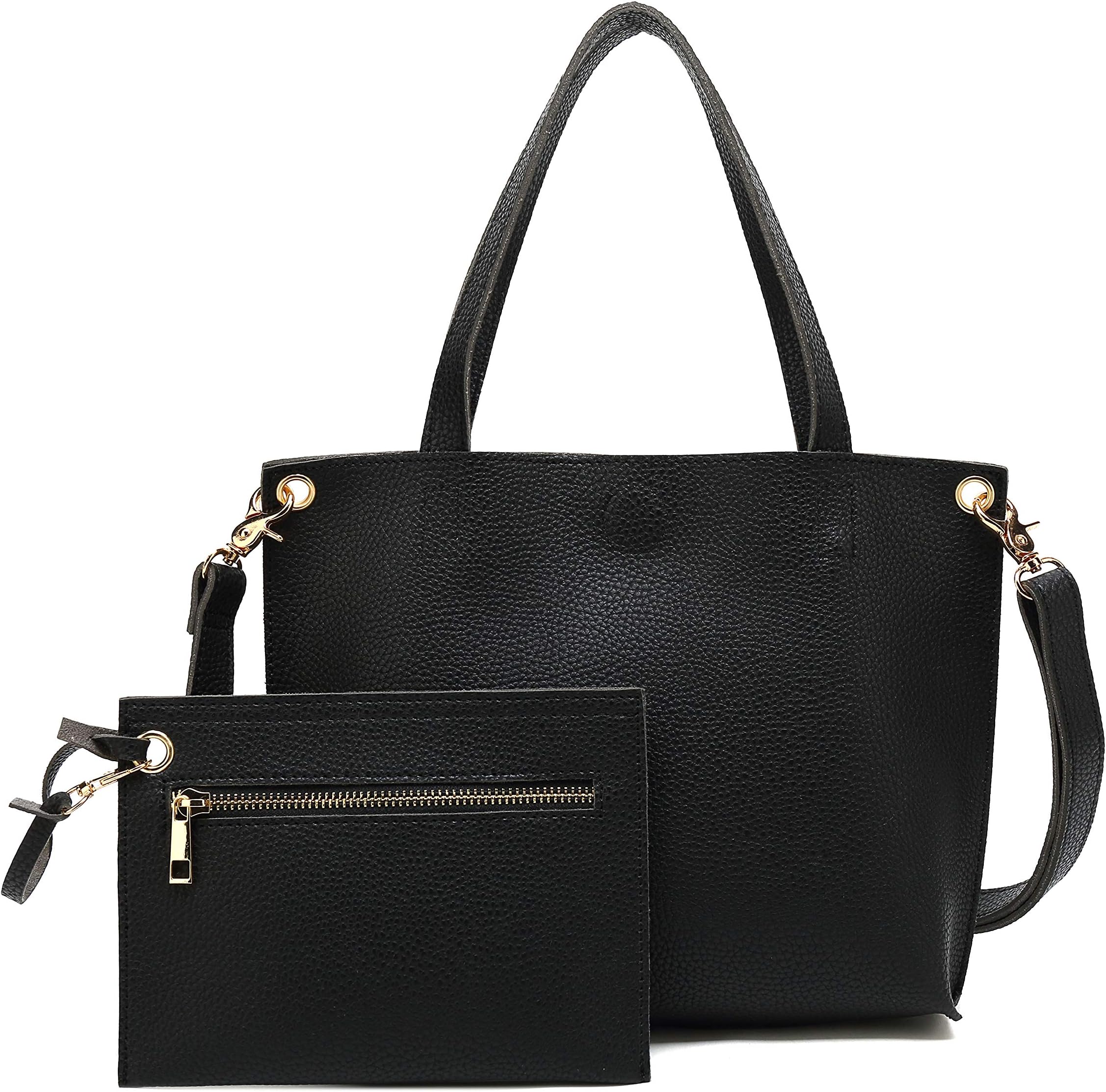 SScarleton Small Stylish Reversible Tote Handbag for Women, Vegan Leather Shoulder Bag, Hobo bag, Satchel Purse, H2019