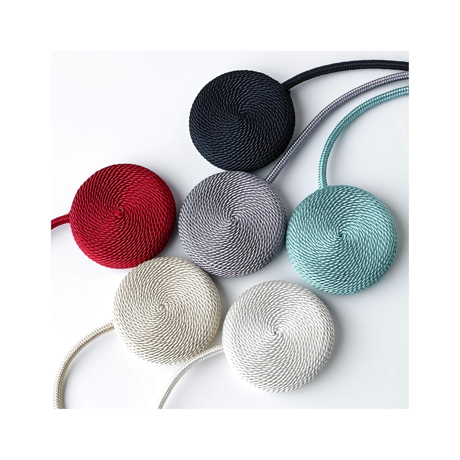 Cirque Rope Curtain Tie Backs Pair (White) Amazon.co.uk